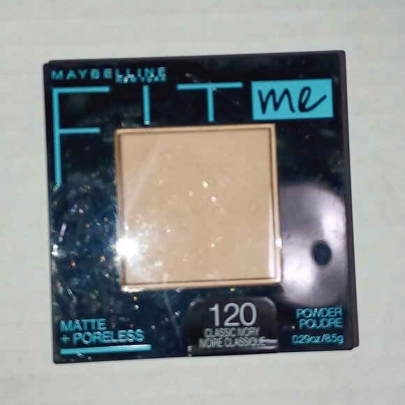 New Maybelline Fit Me 120 Classic ivory Powder Makeup - Picture 1 of 3